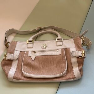 Tory Burch Tan and Cream straw Women's Bag